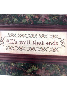 The Yankee Stitcher Alls Well Cross Stitch Pattern Leaflet